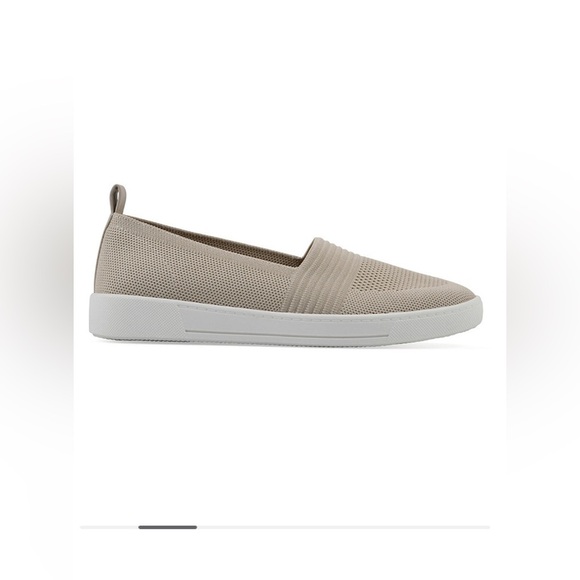 Women's Beige Slip-On Sneakers - Picture 2 of 12